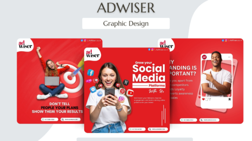 Adwiser social media marketing graphic design portfolio